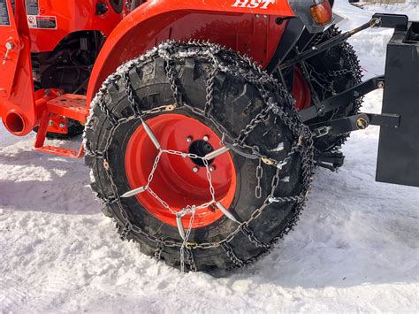 kubota skid steer tire chains|tire chains for kubota bx23s.